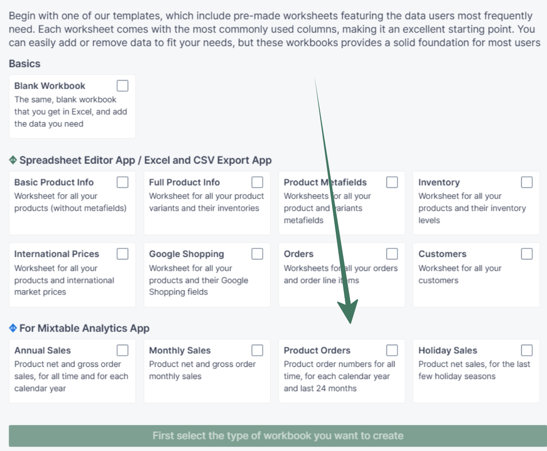 Shopify Analytics templates