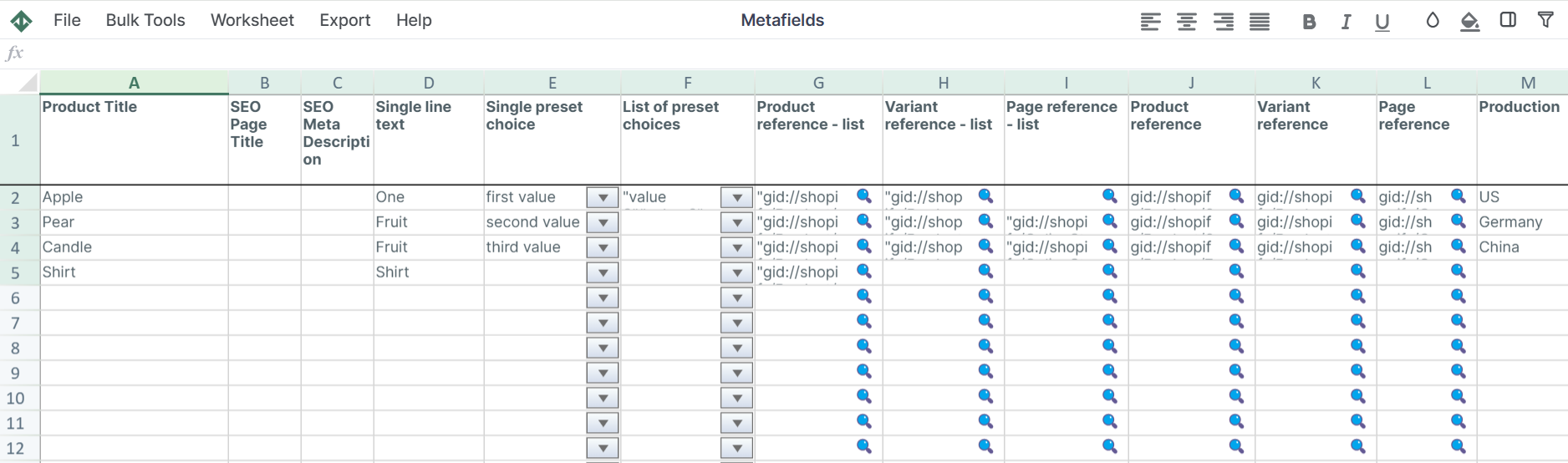 Compare at price for international markets