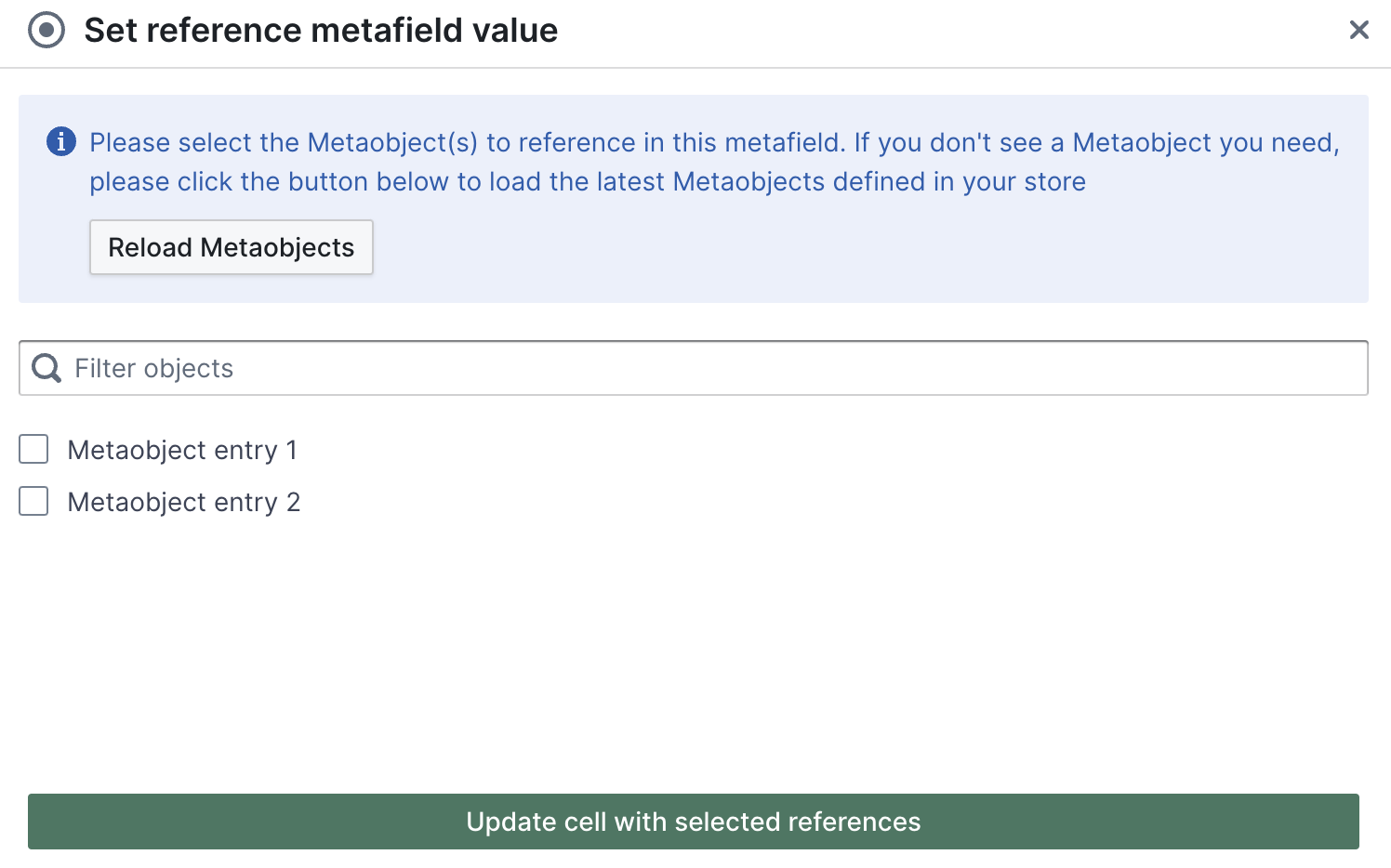 Sync metafields with Metaobjects